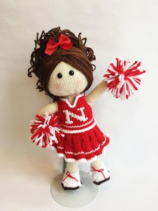 Cheerleader Knit Doll