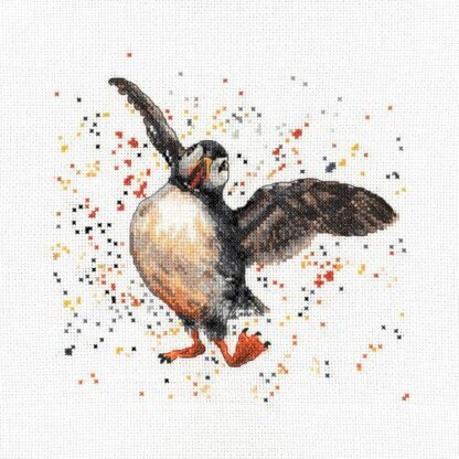 Creative World of Crafts Presley The Puffin Cross Stitch Kit
