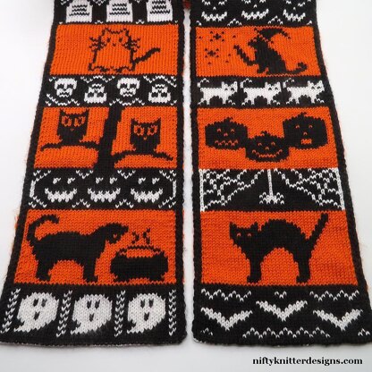 A Purrfect Scare Halloween Scarf