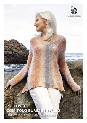 Pullover  in Lana Grossa Gomitolo Summer Tweed - 11 - Downloadable PDF