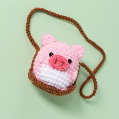 Swinging Pink Pig Car Hanging