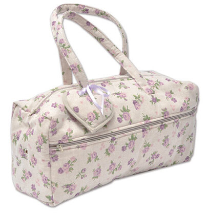 Lilac Roses Knitting and Needlework Bag