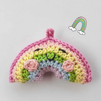 Sun & Rainbow Key Chains Crochet Pattern