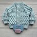 Delma Baby cardigan knitting pattern 0-9/12mths approx