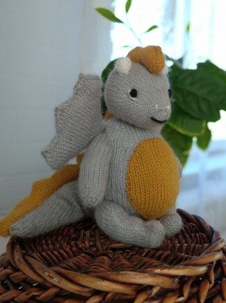 Dragon knitting pattern #7