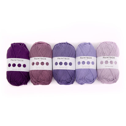 Paintbox Yarns Cotton Aran 5 Ball Ombre Color Pack