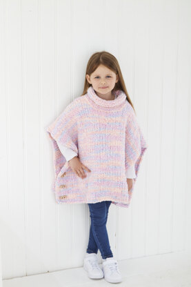 Poncho and Sweater in King Cole Fruitilicious - P6240 - Leaflet