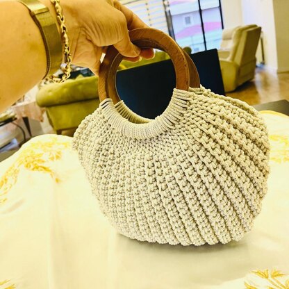 Wooden Handle Bag