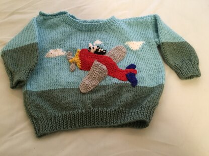 Aeroplane Jumper for Grandson 5