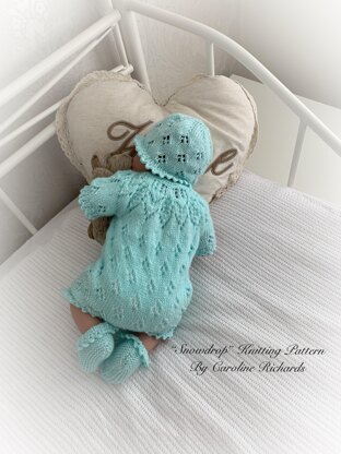 Snowdrop Romper set Knitting pattern