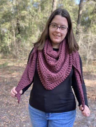 Midnight Pines Shawl