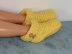 Ladies Super Chunky 2 Button Cuff Slipper Boots