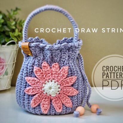 Daisy Draw String bag