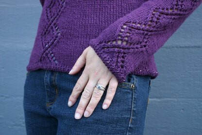 Eyelet Twist Pullover