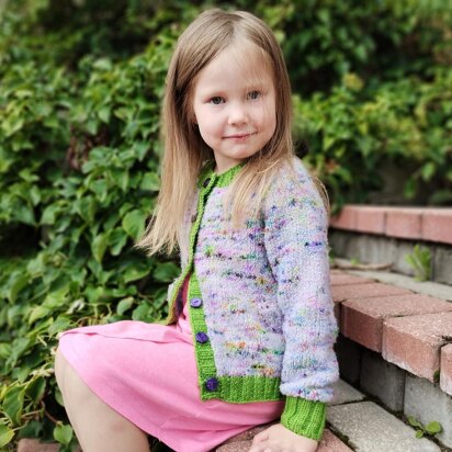 Watercolors children cardigan