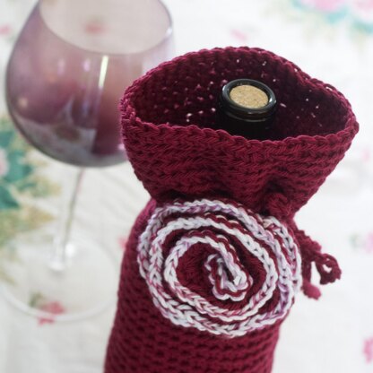 Flower Wine Cozy
