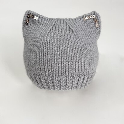 Silver Kitten Hat