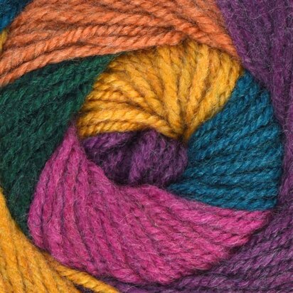 Large Yarn Cake 10.8 oz Variegated Multi-Colored Self-Striping Gray Taupe  Shades