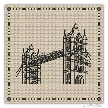 Around the World "London" Cross Stitch PDF Pattern