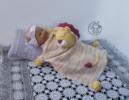 Lion Toy Baby Lace Blanket