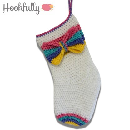 Rainbow Christmas stocking