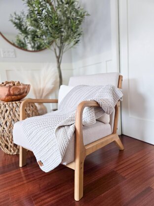 Braided Wheat Crochet Blanket