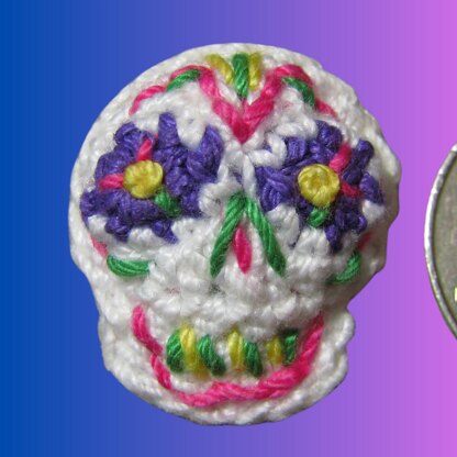 Mini Sugar Skull Charm