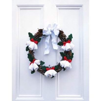 Seasons Greetings Wreath in Lily Sugar 'n Cream Solids