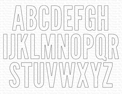 My Favorite Things Die-namics Die - Impact Alphabet