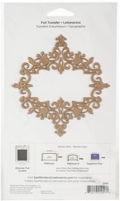 Spellbinders Amazing Papers Grace Glimmer Hot Foil Plate - Petite Looking Glass Frame