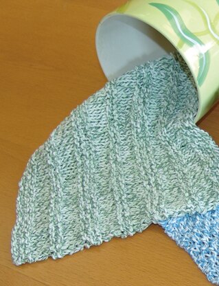 Dishcloths in Bernat Handicrafter Cotton Twists - FDBR0262