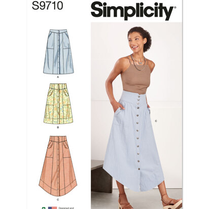 Simplicity Misses' Skirts S9710 - Sewing Pattern
