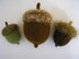 Felted Woolly Acorn & Oak Leaf