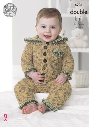 Baby Set in King Cole DK - 4231 - Downloadable PDF