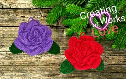 3D Rose Tree Ornament