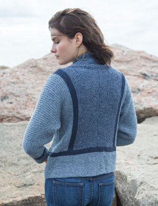 Doli Cardigan in Berroco Indigo - Downloadable PDF