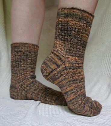 Freckled Rib Socks