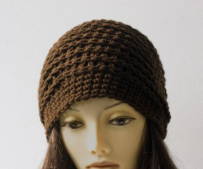 Knit Look Crochet Beanie