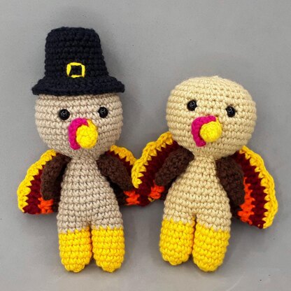 Thanksgiving turkey amigurumi