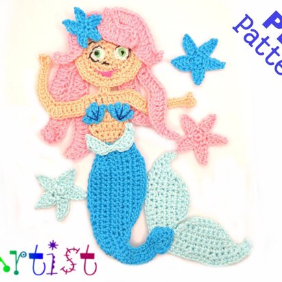 Crochet Pattern - Instant PDF Download - Mermaid 3