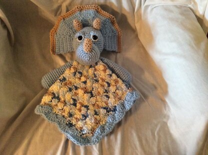 Triceratops Lovey or Security Blanket
