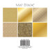 American Crafts DCWV Single-Sided Cardstock Stack 6"X6" 18/Pkg - Solid Golds, 6 designs/3 each