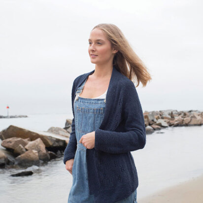 Penstemon Cardigan in Berroco Indigo - PDF353-3