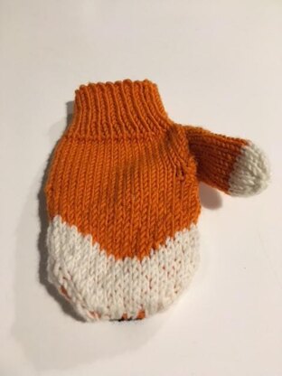 Fox and Badger Children Mittens