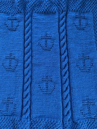 Anchors Aweigh Baby Blanket