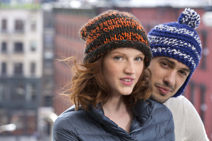 Wythe Slouch Hat in Lion Brand Hometown USA Multi - L32061