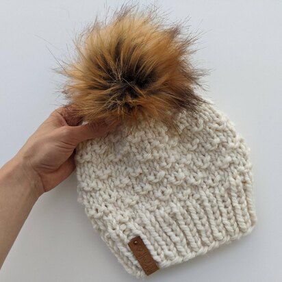 Raindrops Chunky Hat - knitting pattern