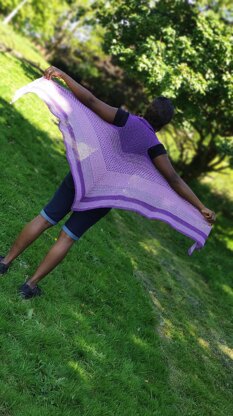 Pretty in purple shawl