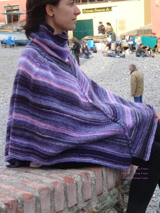 Mix di colori per un poncho