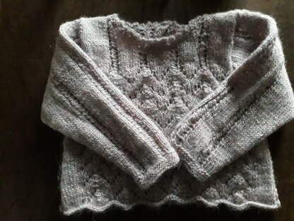 Chevron lacy jumper